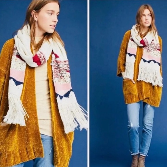 Anthropologie Moth Chenille cardigan sweater size medium - Picture 2 of 6